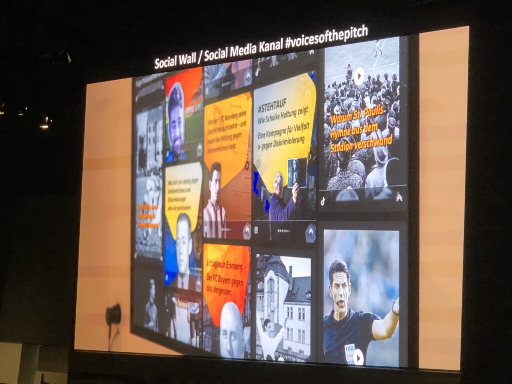 Die neue Social Wall im Deutschen Fußball Museum